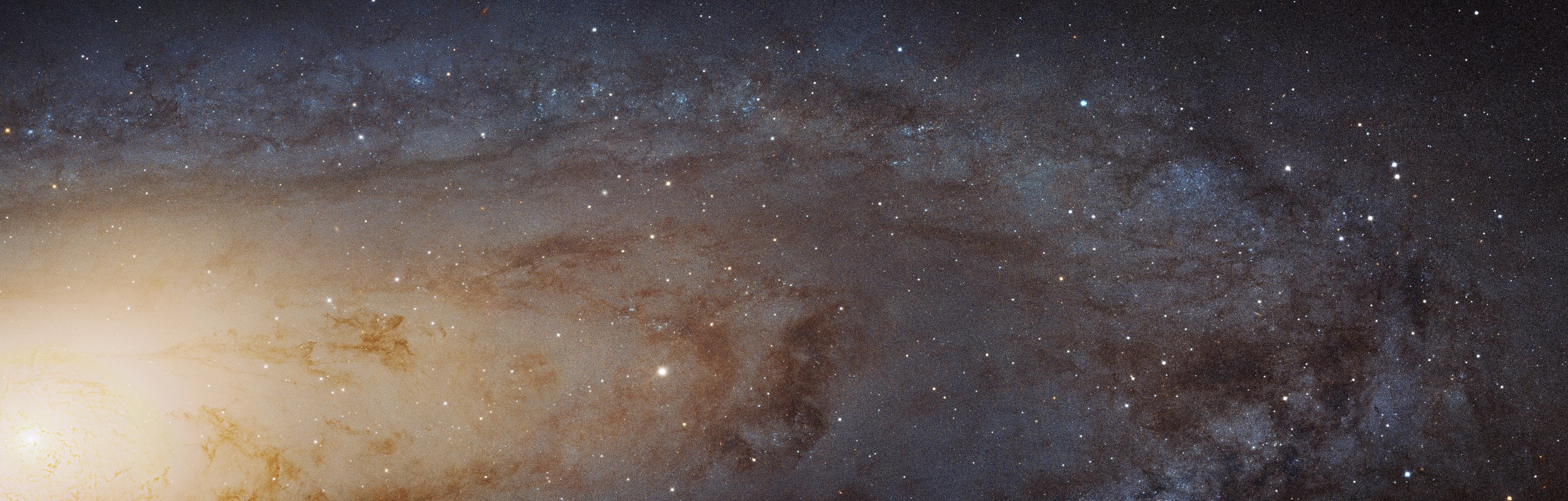 Assembled from a total of 7,398 exposures taken over 411 individual pointings of the telescope, this image of our nearest major galactic neighbor, M31, is the largest Hubble mosaic to date. (NASA, ESA, J. Dalcanton, B.F. Williams and L.C. Johnson (University of Washington), the PHAT team and R. Gendler)