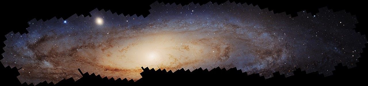 In January of 2025, NASA's Hubble Space Telescope released this panoramic view of the neighboring Andromeda galaxy. (NASA, ESA, Benjamin F. Williams (UWashington), Zhuo Chen (UWashington), L. Clifton Johnson (Northwestern); Image Processing: Joseph DePasquale (STScI))